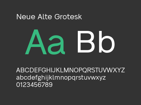 Neue Alte Grotesk