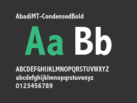 AbadiMT-CondensedBold