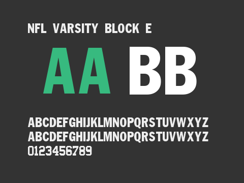 NFL Varsity Block E