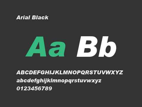 Arial Black