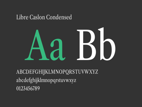 Libre Caslon Condensed