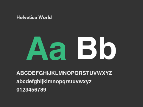 Helvetica World