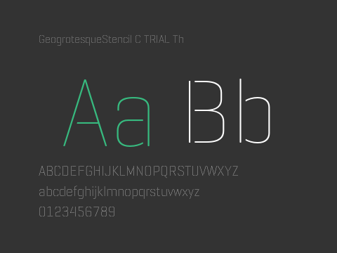 GeogrotesqueStencil C TRIAL Th