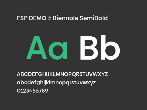 FSP DEMO - Biennale SemiBold