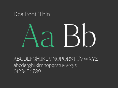 Dea Font Thin