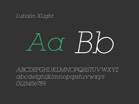 Lubalin XLight