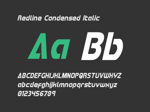 Redline Condensed Italic