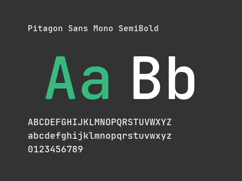 Pitagon Sans Mono SemiBold