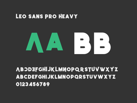 Leo Sans Pro Heavy