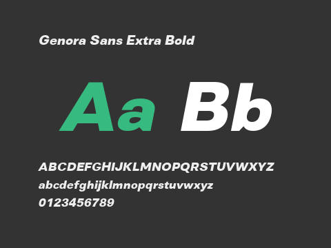 Genora Sans Extra Bold