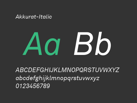 Akkurat-Italic