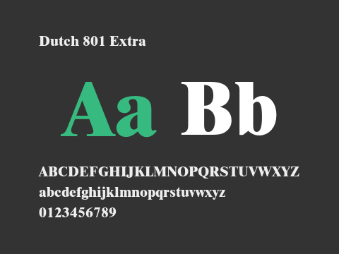 Dutch 801 Extra