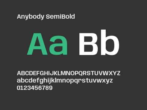 Anybody SemiBold