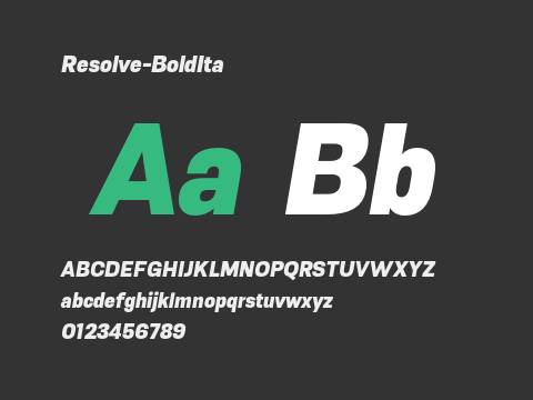 Resolve-BoldIta