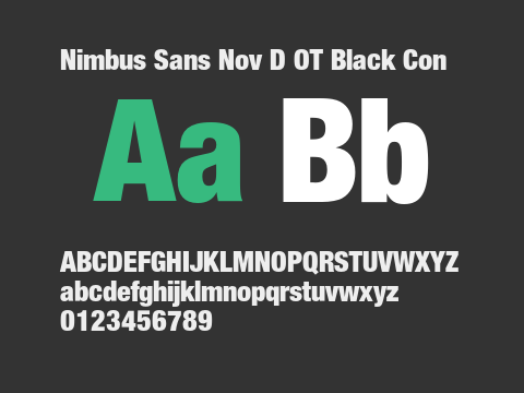 Nimbus Sans Nov D OT Black Con