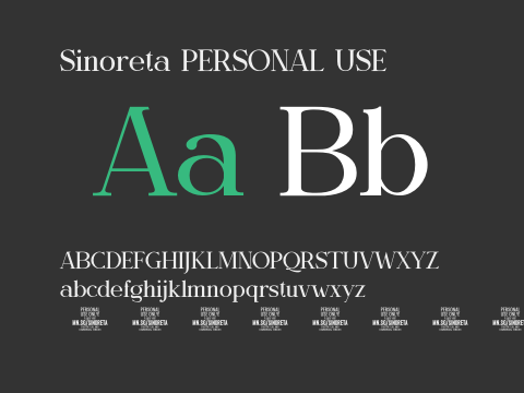 Sinoreta PERSONAL USE