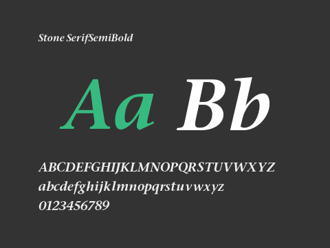 Stone SerifSemiBold