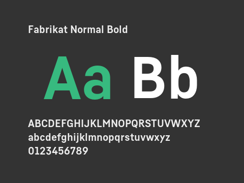 Fabrikat Normal Bold