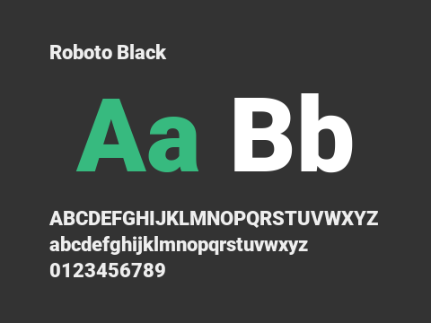 Roboto Black