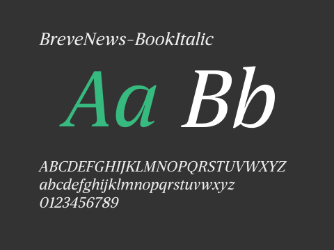 BreveNews-BookItalic