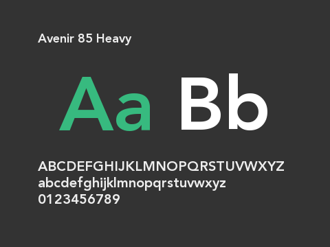 Avenir 85 Heavy