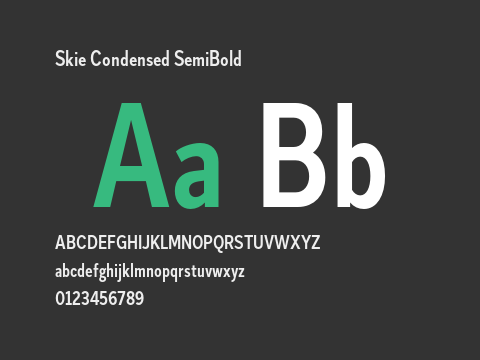 Skie Condensed SemiBold