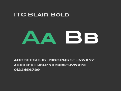 ITC Blair Bold