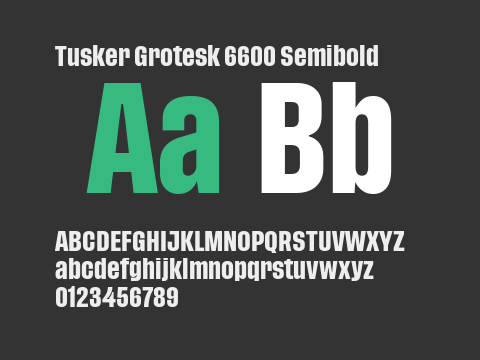 Tusker Grotesk 6600 Semibold