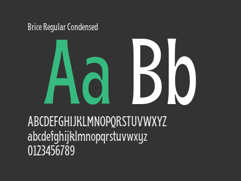 Brice Regular Condensed