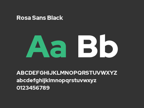 Rosa Sans Black