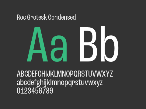 Roc Grotesk Condensed