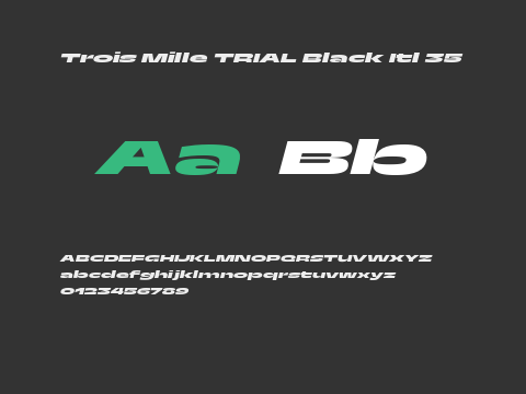 Trois Mille TRIAL Black Itl 35