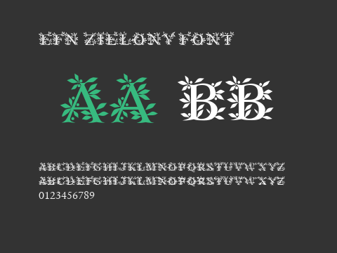 EFN Zielony Font