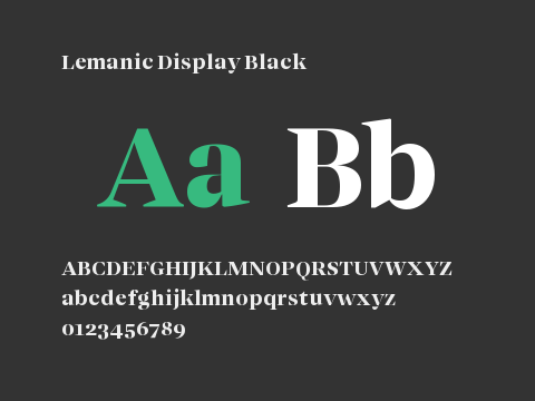 Lemanic Display Black