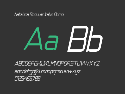 Natalisa Regular Italic Demo