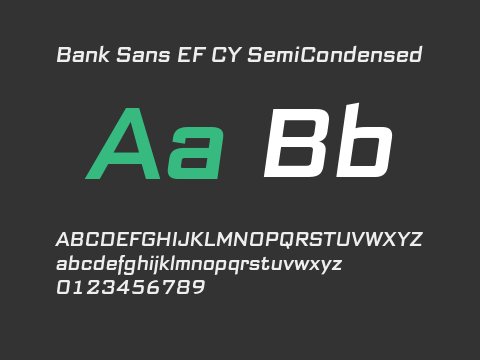 Bank Sans EF CY SemiCondensed