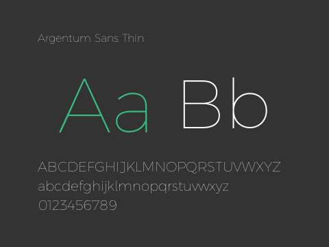 Argentum Sans Thin