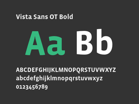 Vista Sans OT Bold