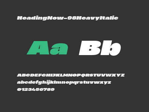 HeadingNow-98HeavyItalic