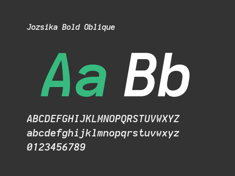 Jozsika Bold Oblique