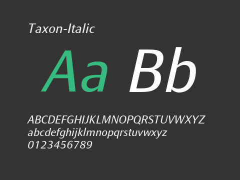 Taxon-Italic