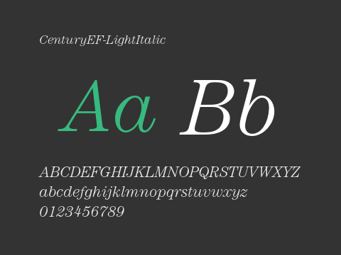 CenturyEF-LightItalic