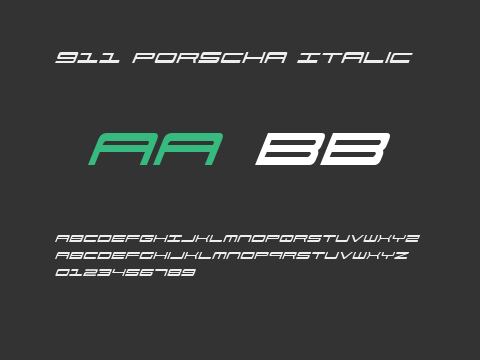 911 Porscha Italic