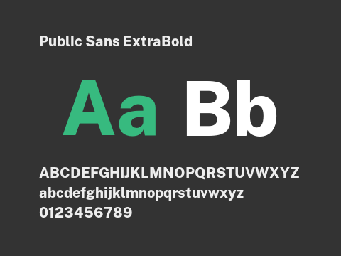 Public Sans ExtraBold