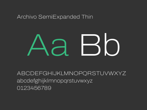 Archivo SemiExpanded Thin