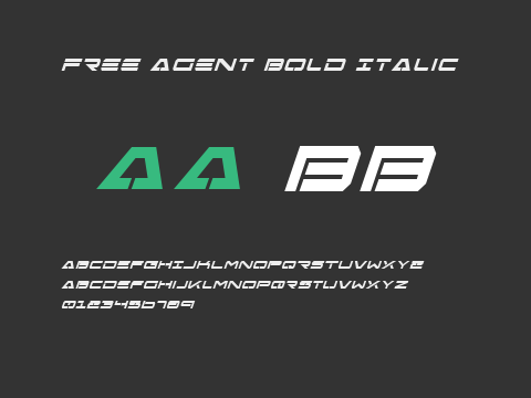 Free Agent Bold Italic