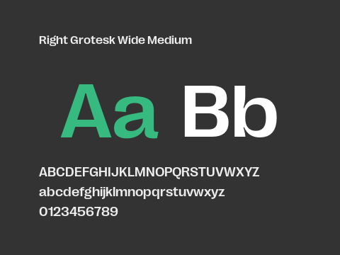 Right Grotesk Wide Medium