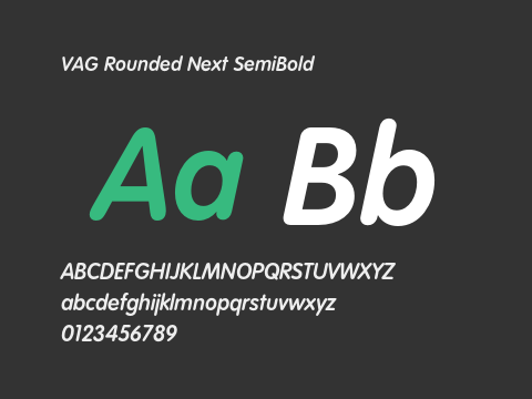 VAG Rounded Next SemiBold