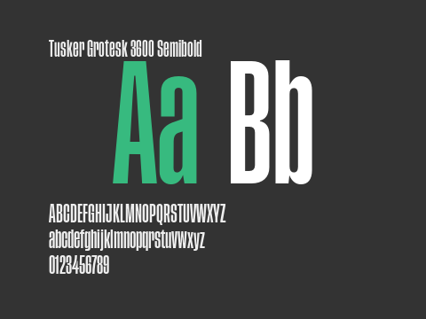 Tusker Grotesk 3600 Semibold