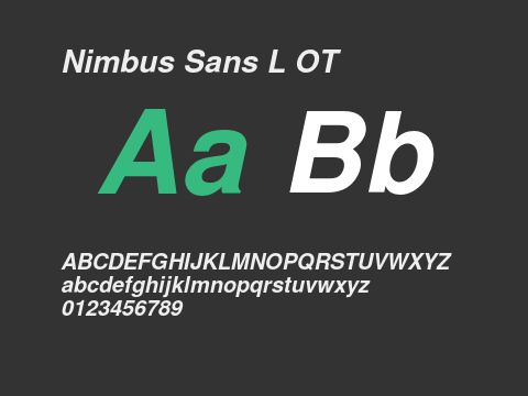 Nimbus Sans L OT